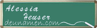 Alessia Heuser Visitenkarte